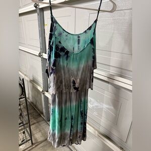 Tie-Dye Spaghetti Strap Dress